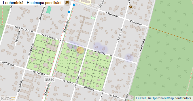 Lochenická - mapa podnikání