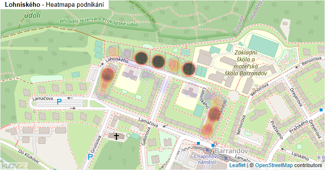 Lohniského - mapa podnikání