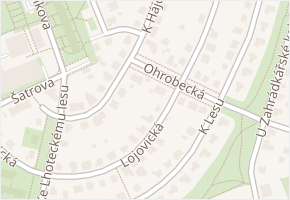 Lojovická v obci Praha - mapa ulice