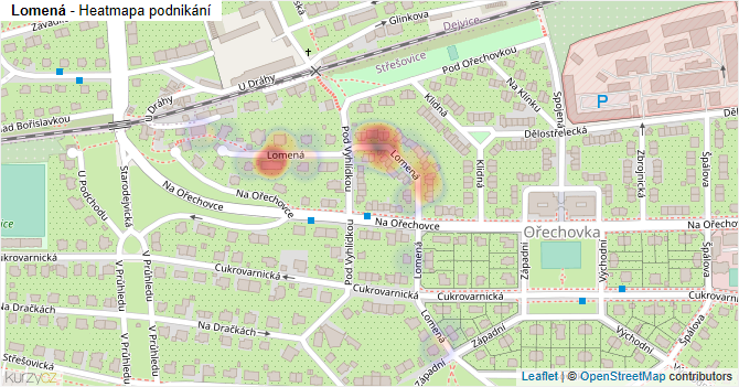 Lomená - mapa podnikání