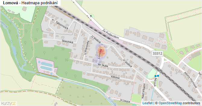 Lomová - mapa podnikání