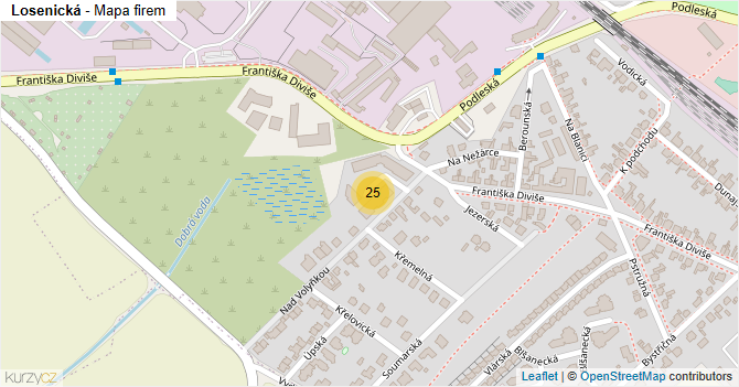 Losenická - mapa firem
