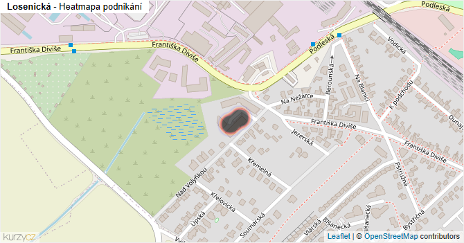 Losenická - mapa podnikání