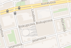 Loudova v obci Praha 10 - mapa ulice