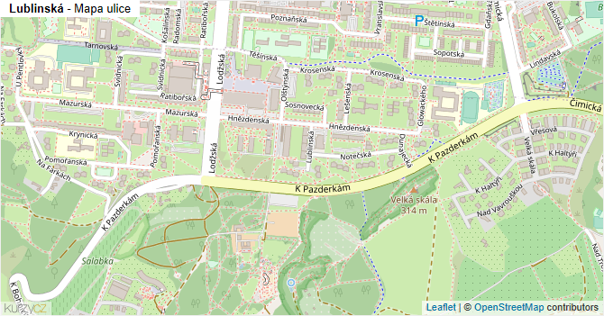 Lublinská - mapa ulice