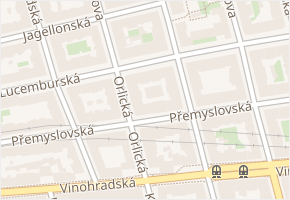 Lucemburská v obci Praha - mapa ulice