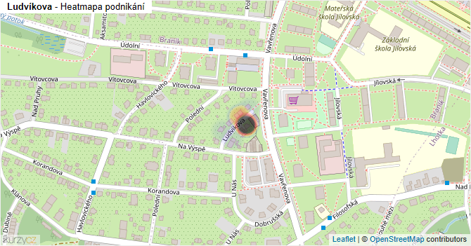 Ludvíkova - mapa podnikání