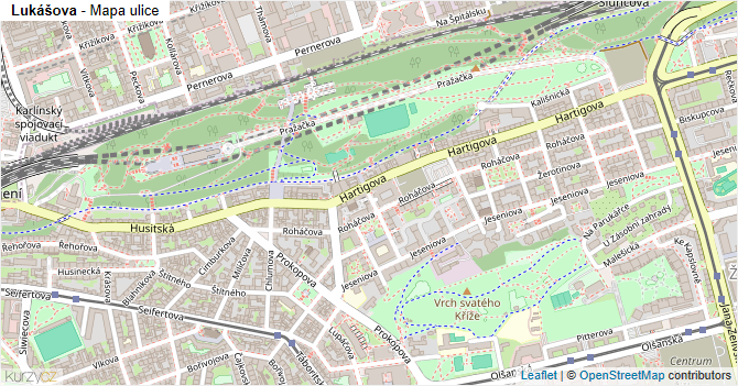 Lukášova - mapa ulice