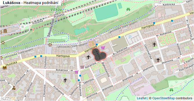 Lukášova - mapa podnikání