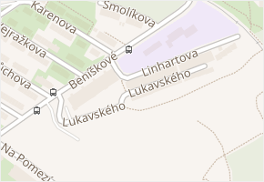 Lukavského v obci Praha - mapa ulice