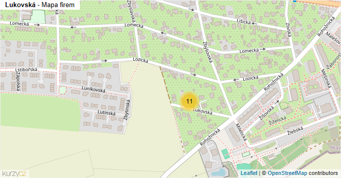 Lukovská - mapa firem