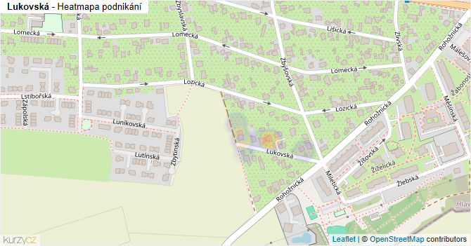 Lukovská - mapa podnikání