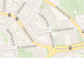 Lupáčova v obci Praha - mapa ulice