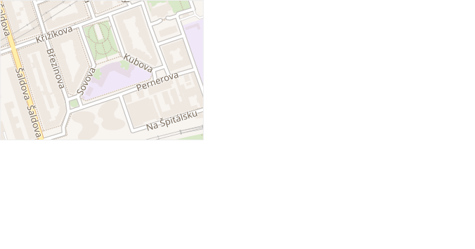 Lyčkovo náměstí v obci Praha 8 - mapa ulice