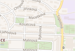 Macešková v obci Praha - mapa ulice
