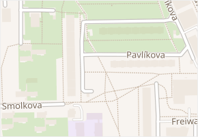 Machuldova v obci Praha 9 - mapa ulice