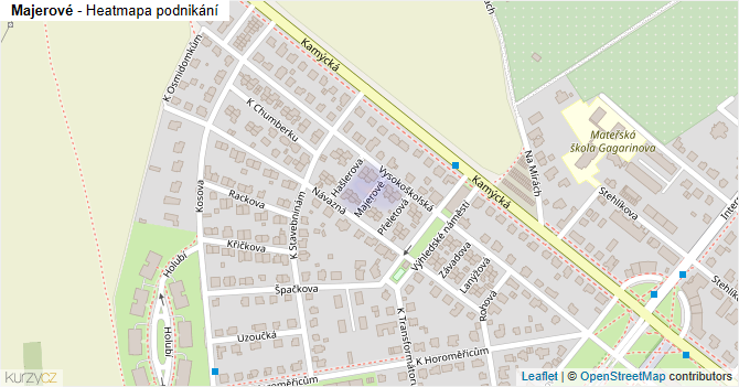 Majerové - mapa podnikání