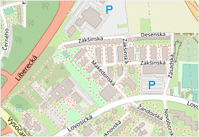 Makedonská v obci Praha 2 - mapa ulice