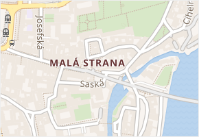 Malá Strana v obci Praha - mapa části obce