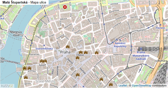 Malá Štupartská - mapa ulice