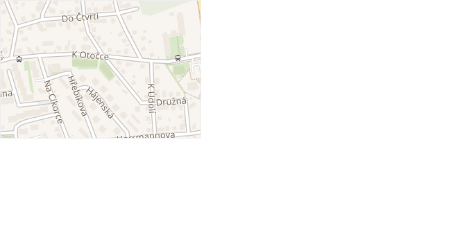Malá Tyršovka v obci Praha - mapa ulice