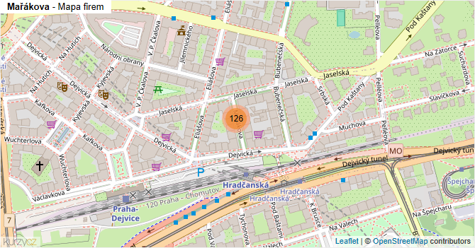 Mařákova - mapa firem