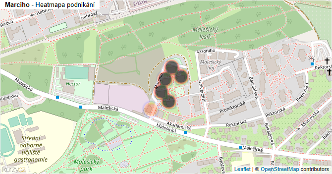 Marciho - mapa podnikání