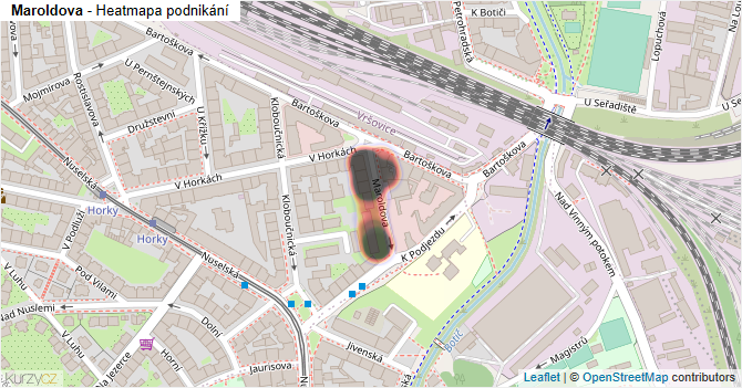 Maroldova - mapa podnikání