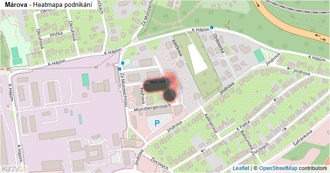 Márova - mapa podnikání