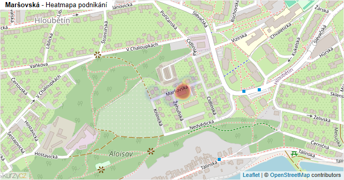 Maršovská - mapa podnikání