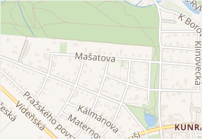 Mašatova v obci Praha 1 - mapa ulice