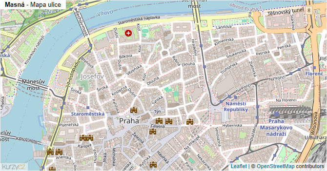 Masná - mapa ulice