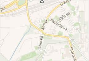 Matek v obci Praha - mapa ulice
