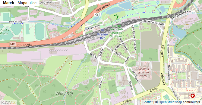 Matek - mapa ulice