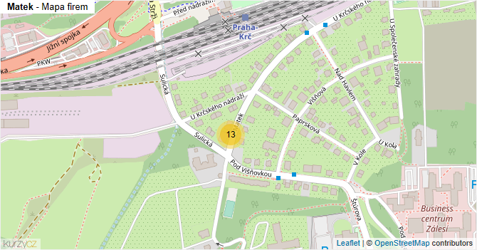 Matek - mapa firem