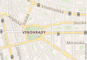 Mathesiova v obci Praha - mapa ulice