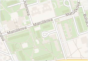 Matúškova v obci Praha 13 - mapa ulice