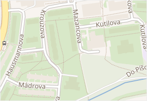 Mazancova v obci Praha 9 - mapa ulice