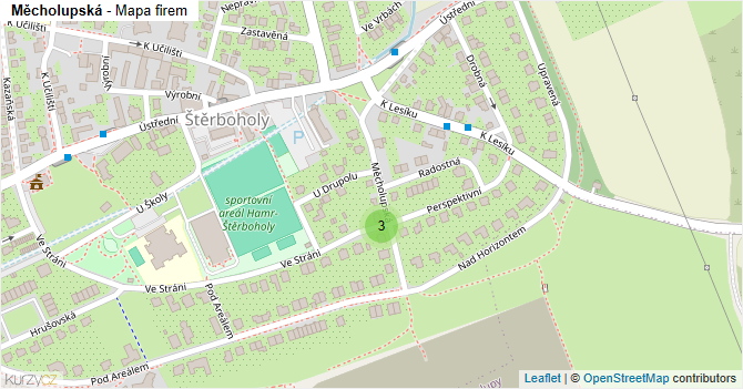 Měcholupská - mapa firem