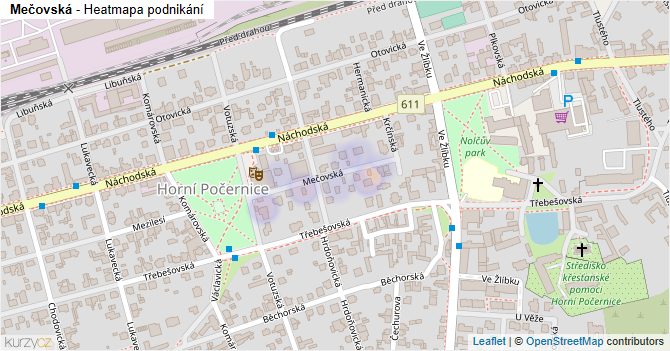 Mečovská - mapa podnikání