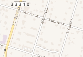 Medinská v obci Praha 1 - mapa ulice