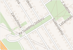 Medkova v obci Praha - mapa ulice