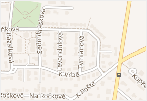 Meduňková v obci Praha - mapa ulice