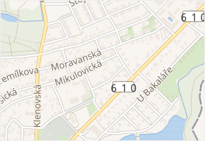 Mělická v obci Praha - mapa ulice