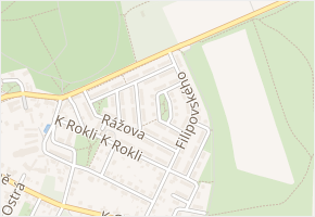 Menšíkova v obci Praha - mapa ulice