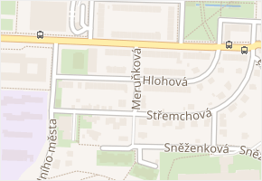 Meruňková v obci Praha - mapa ulice