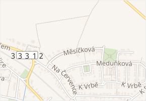 Měsíčková v obci Praha - mapa ulice