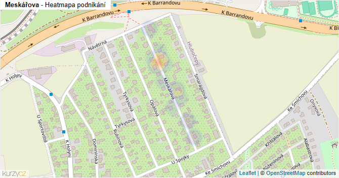Meskářova - mapa podnikání