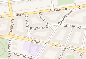 Mexická v obci Praha - mapa ulice