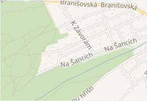 Mezi chatami v obci Praha 1 - mapa ulice